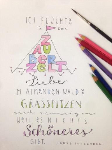 Handlettering-Projekt