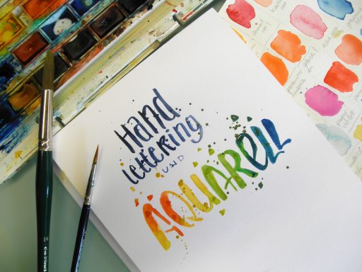 Handlettering und Aquarell